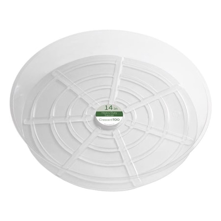 Crescent Garden Crescent Garden 2.1 in. H X 14 in. D Plastic Plant Saucer Clear BVH140S00C
